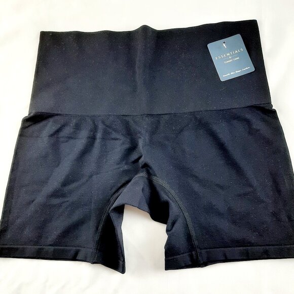 NWT Plus Size 1x essentials 1x 2x Black smooth, Slim shape comfort by Tummy Tank - Picture 1 of 11